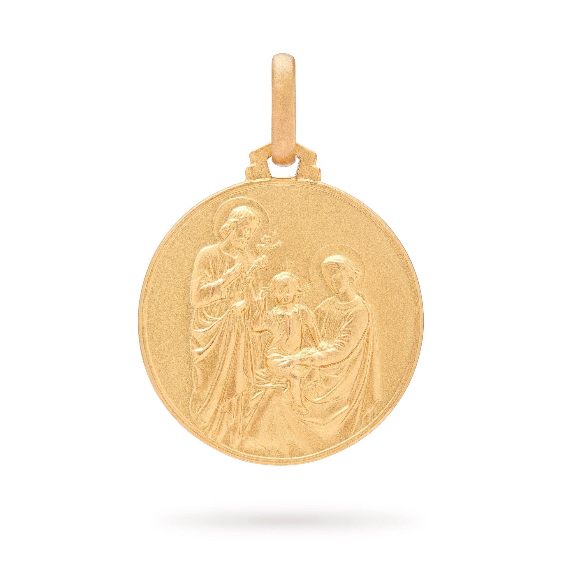 MONDO CATTOLICO 21 mm Gold medal of Holy Family