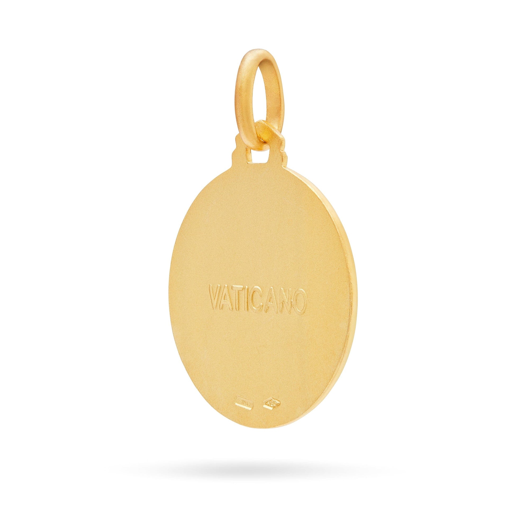 MONDO CATTOLICO Jewelry Gold medal of Our Lady of Fatima