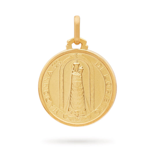 MONDO CATTOLICO Jewelry Gold medal of Our Lady of Loreto