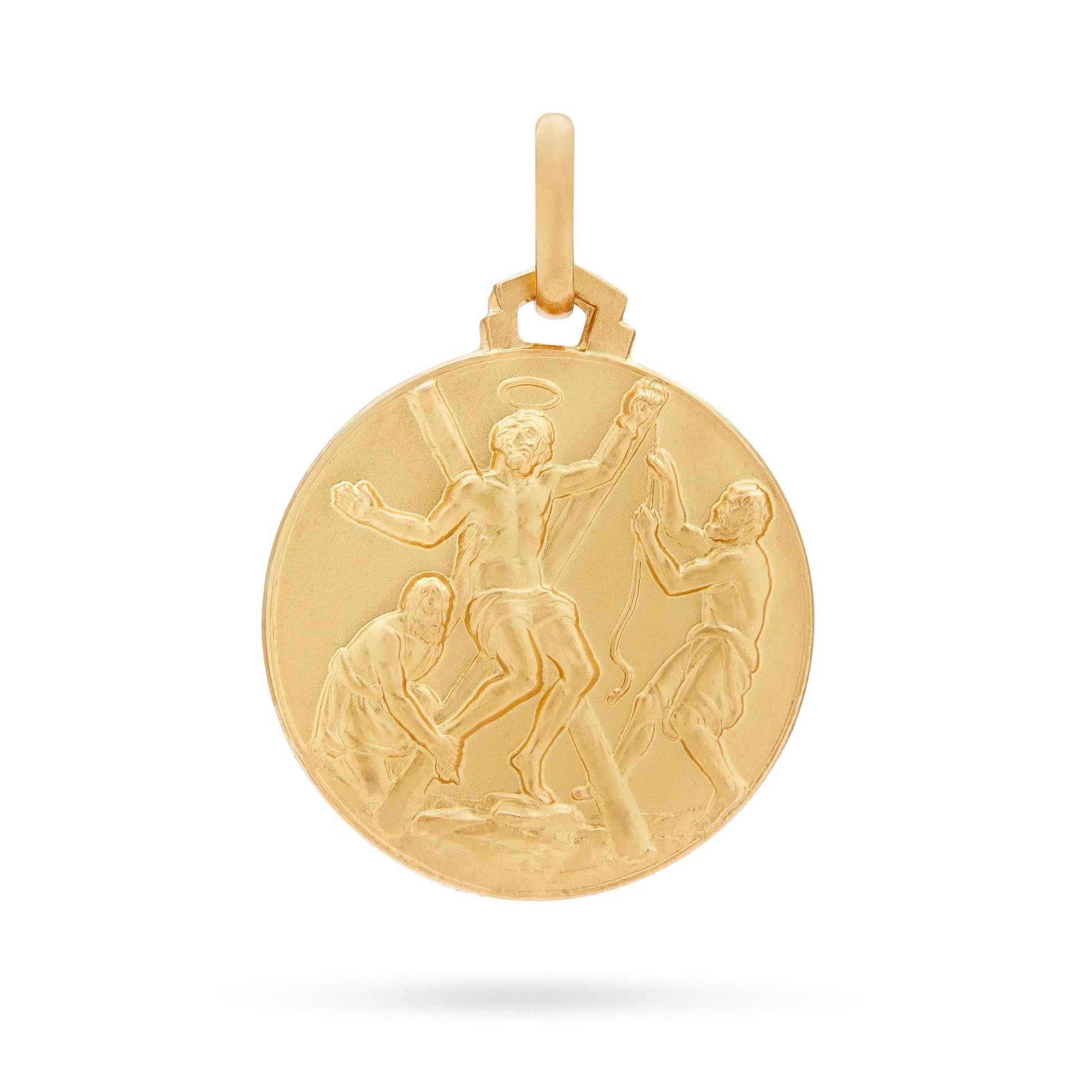 MONDO CATTOLICO Medal 18 mm (0.70 in) Gold medal of Saint Andrew