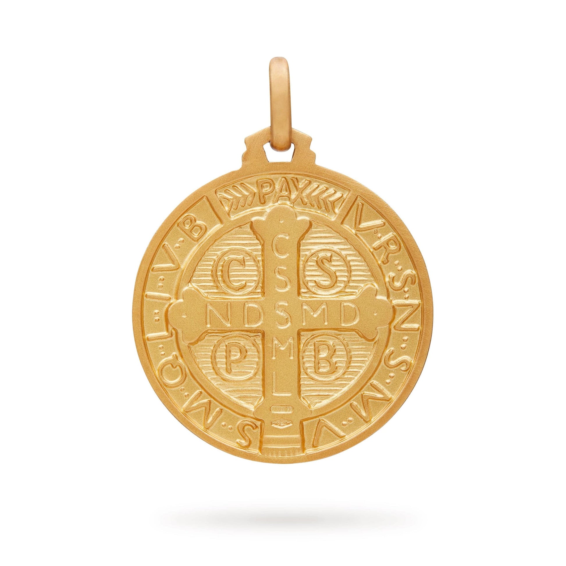 Yellow Gold Medal of Benedict of Nursia MONDO CATTOLICO