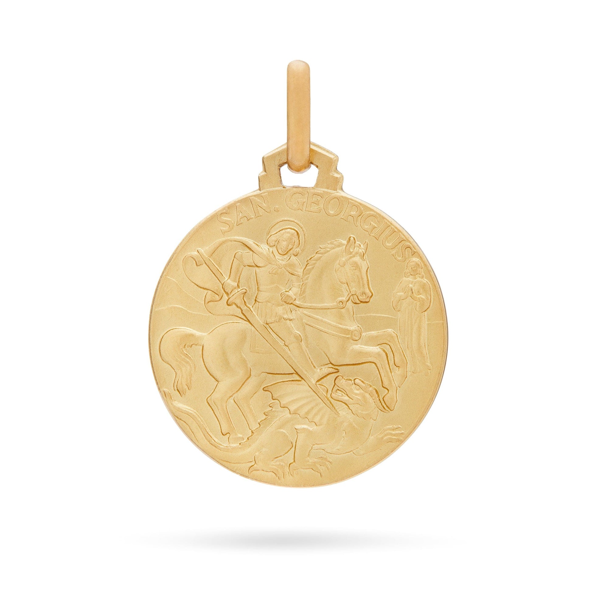 Gold-plated Sterling Silver Medal of George MONDO CATTOLICO