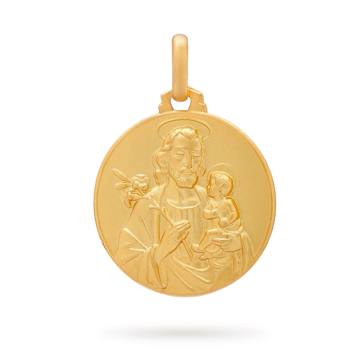 MONDO CATTOLICO Jewelry Gold medal of Saint Joseph