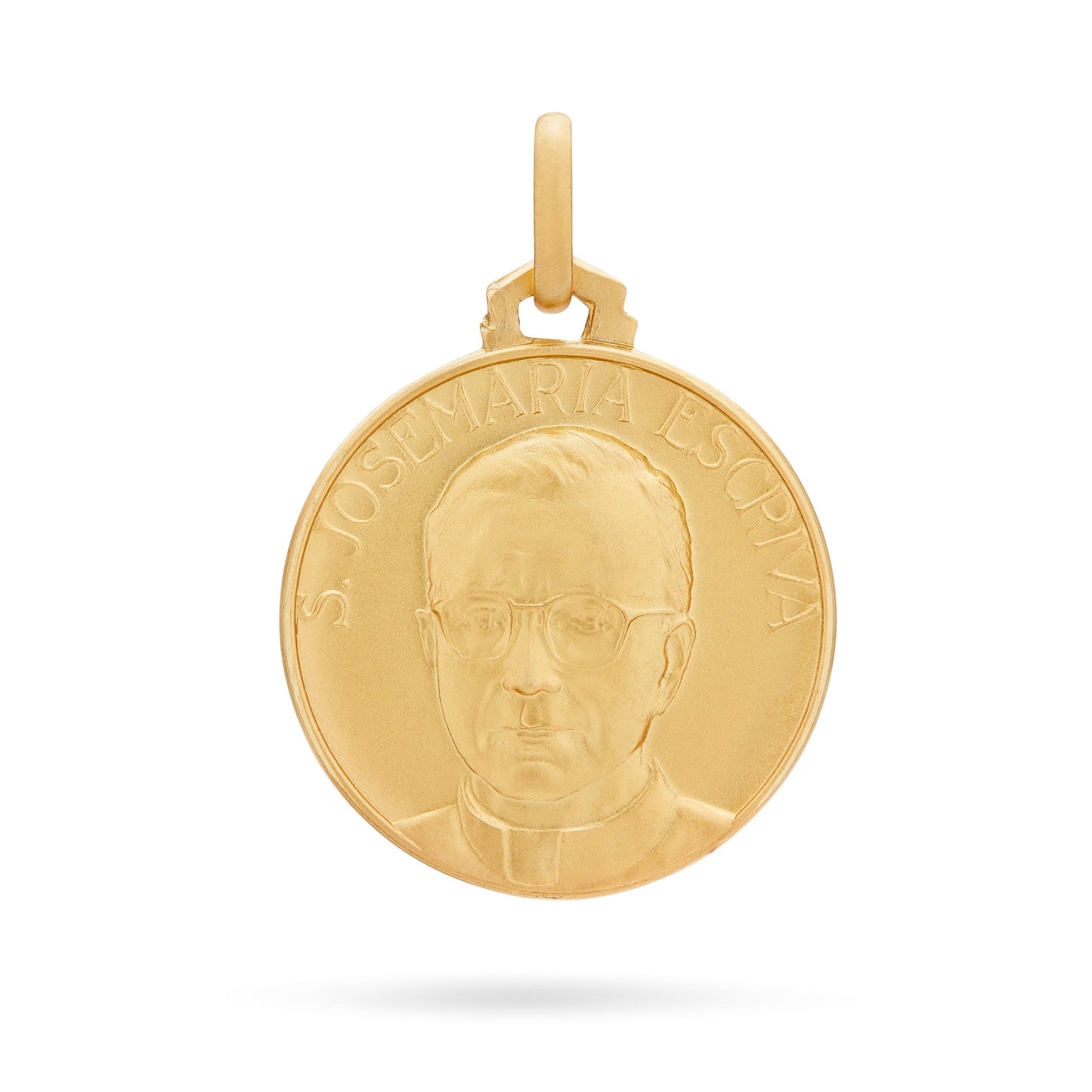 MONDO CATTOLICO 18 mm (0.70 in) Gold medal of Saint Joseph M. Escrivá de Balaguer