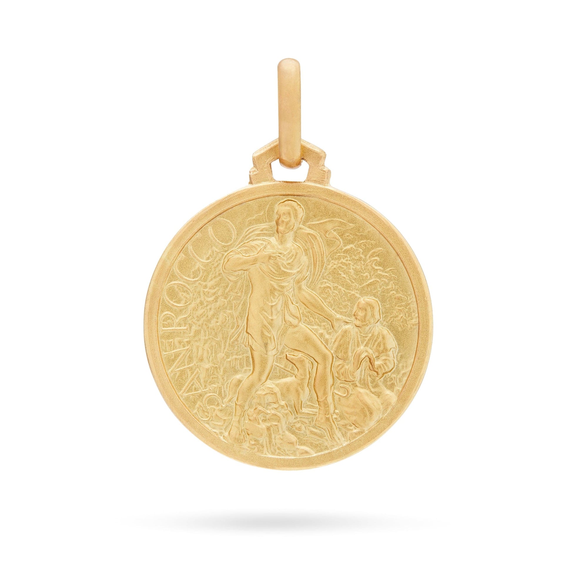 MONDO CATTOLICO Medal 14 mm (0.55 in) Gold medal of Saint Roch