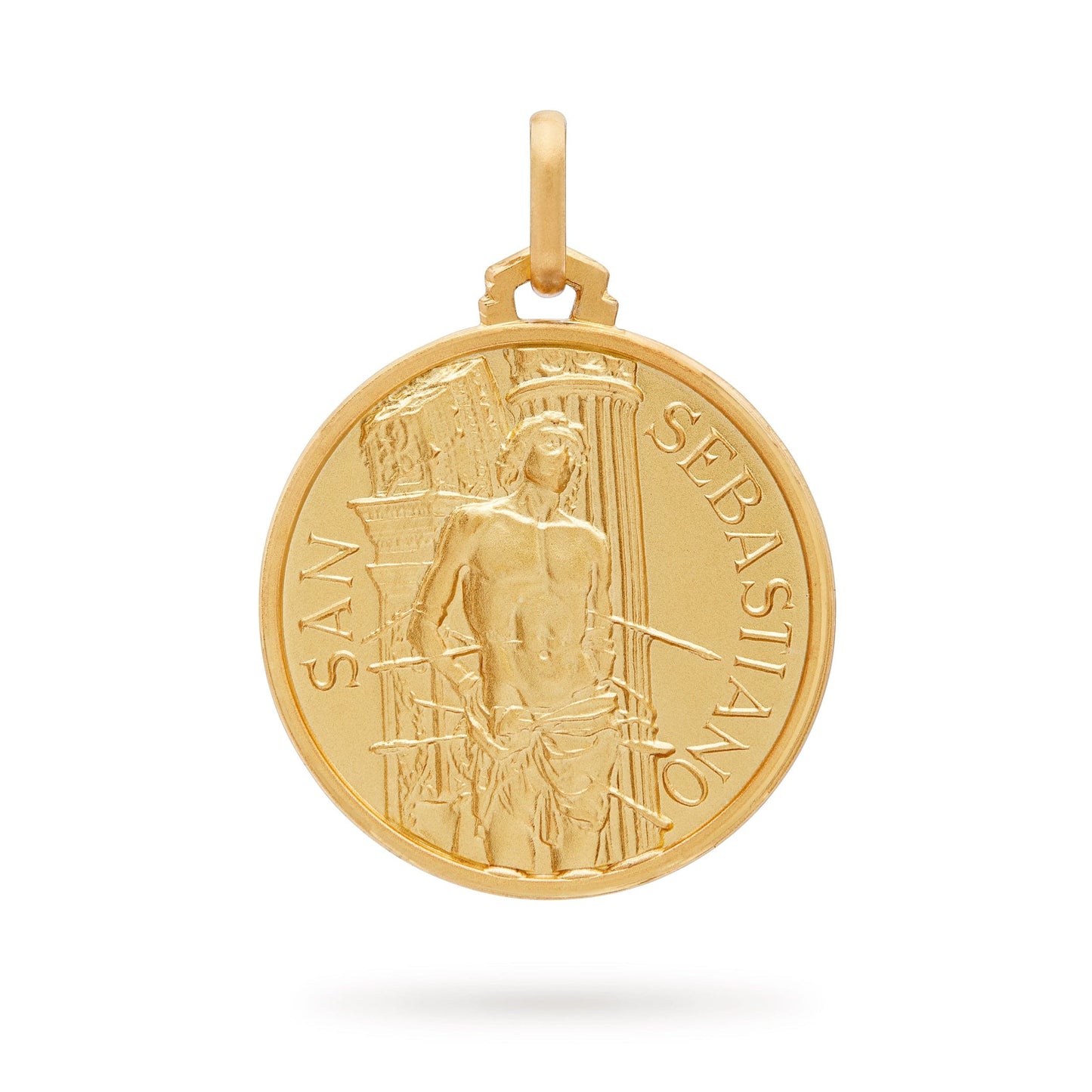 MONDO CATTOLICO Gold medal of Saint Sebastian