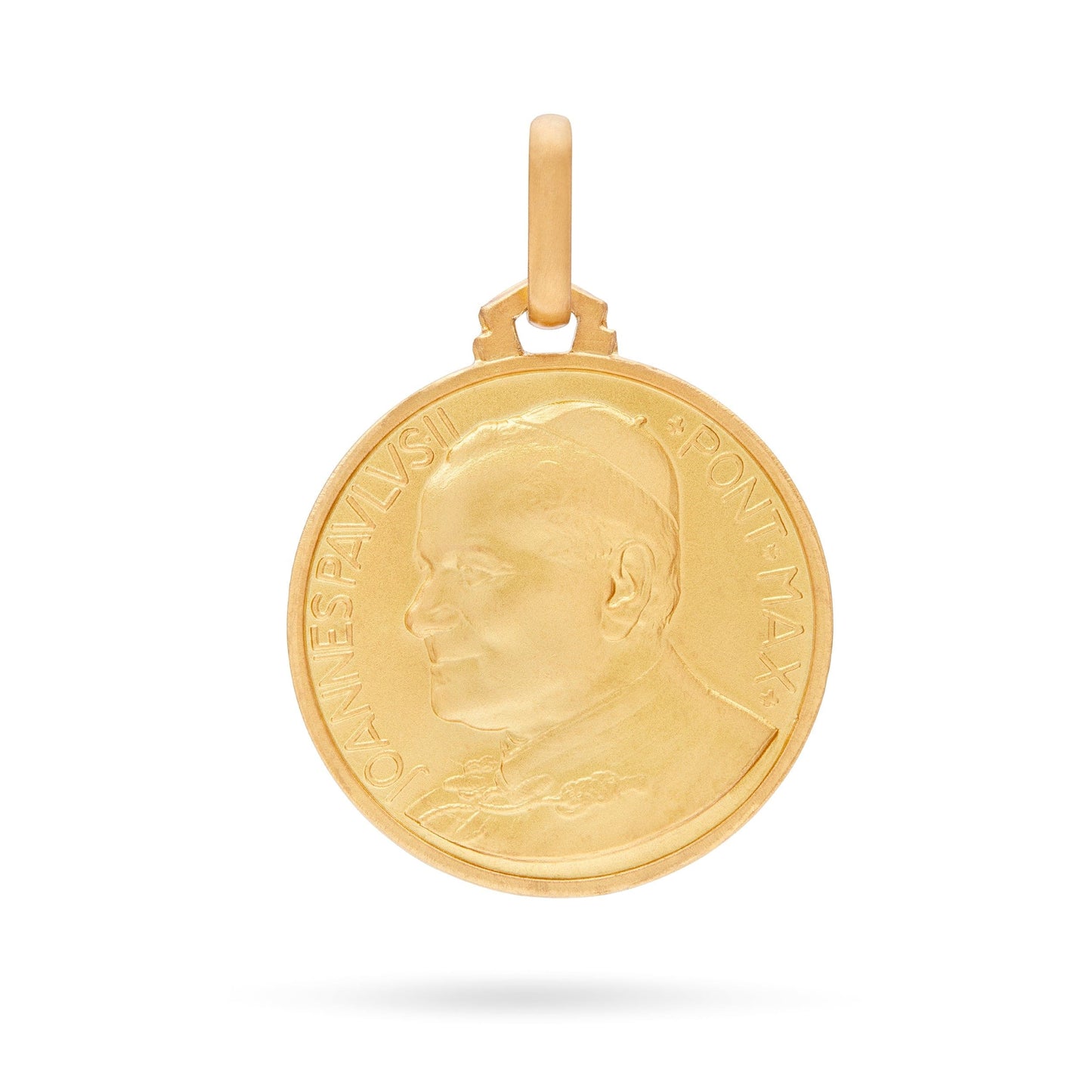 MONDO CATTOLICO Jewelry 21 mm (0.82 in) Gold Medal Saint John Paul II Canonization
