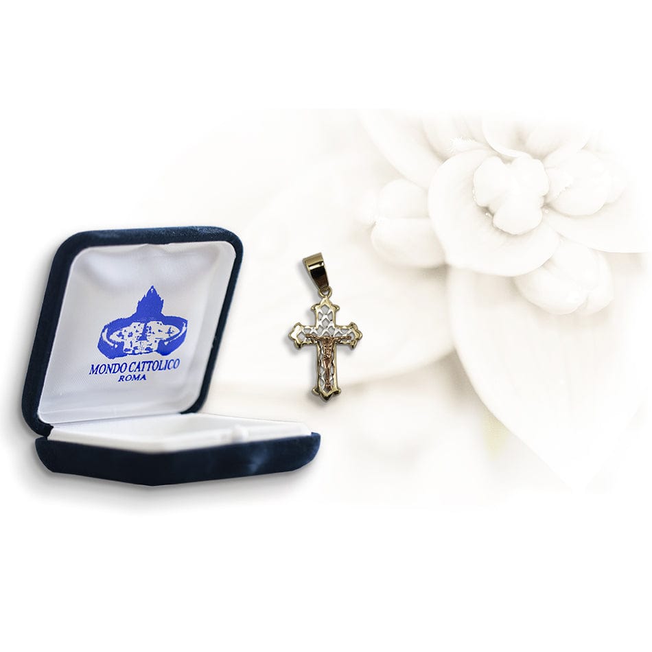 MONDO CATTOLICO Gold Openwork Bilobed Cross