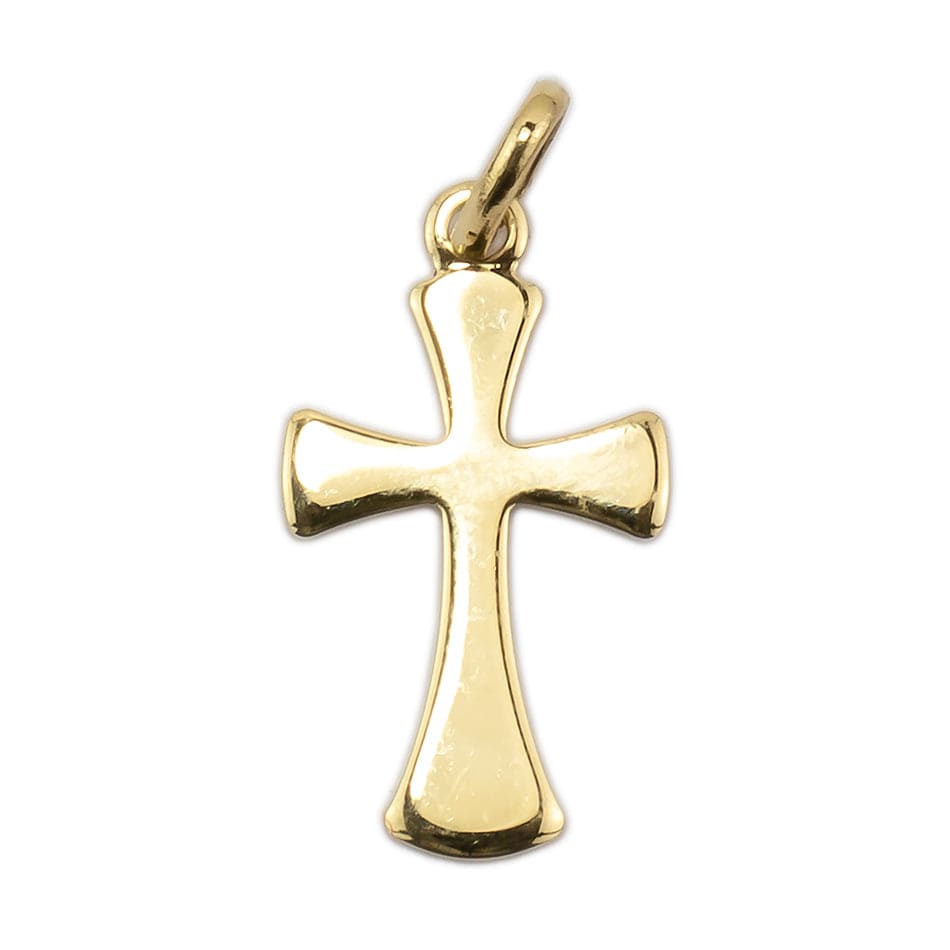 MONDO CATTOLICO Gold Plain Cross Without Body