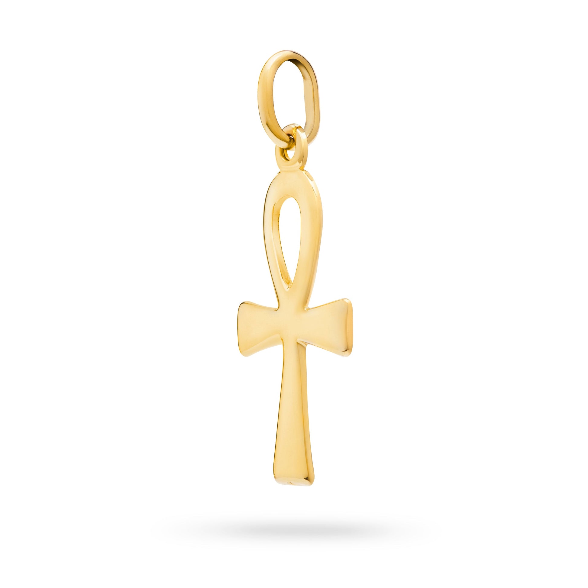 MONDO CATTOLICO ROMA 32 mm (1.26 in) Gold Plated Ankh Pendant Cross