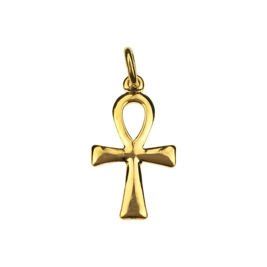 MONDO CATTOLICO Gold Plated Ankh Pendant Cross