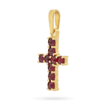 MONDO CATTOLICO ROMA 17 mm (0.67 in) Gold Plated Plain Grenade Cross
