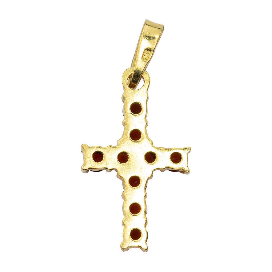 MONDO CATTOLICO Gold Plated Plain Grenade Cross