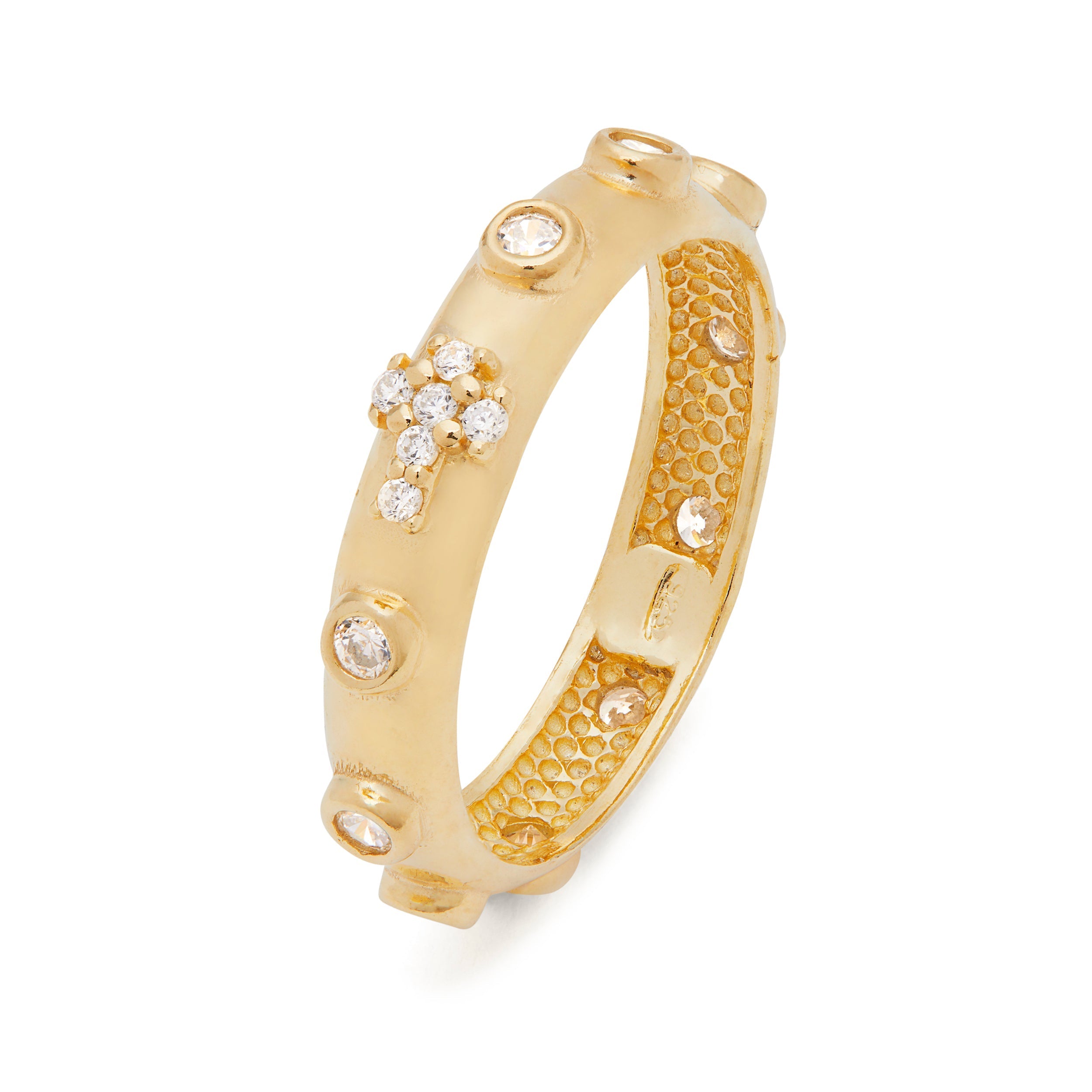 Rosary Ring PR75-3 14K Real Solid Gold Catholic Christian Ring (US 4 ~ 11)  | eBay