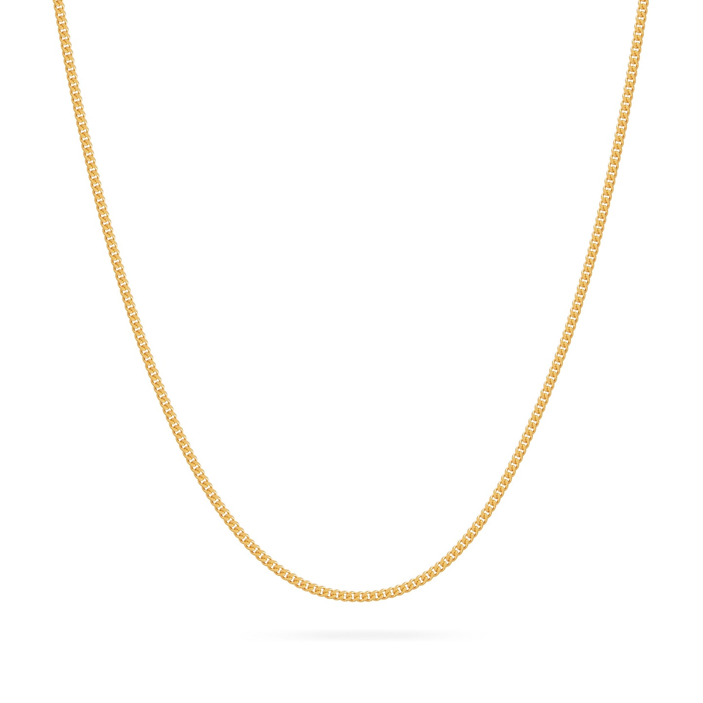 MONDO CATTOLICO ROMA Necklaces Gold-Plated Sterling Silver Classic Curb Chain Necklace
