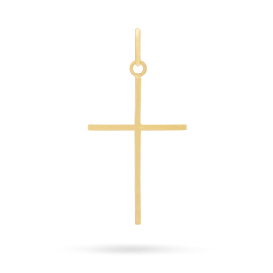 Mondo Cattolico Pendant 34 mm (1.34 in) Gold-plated Sterling Silver Straight Cross Pendant