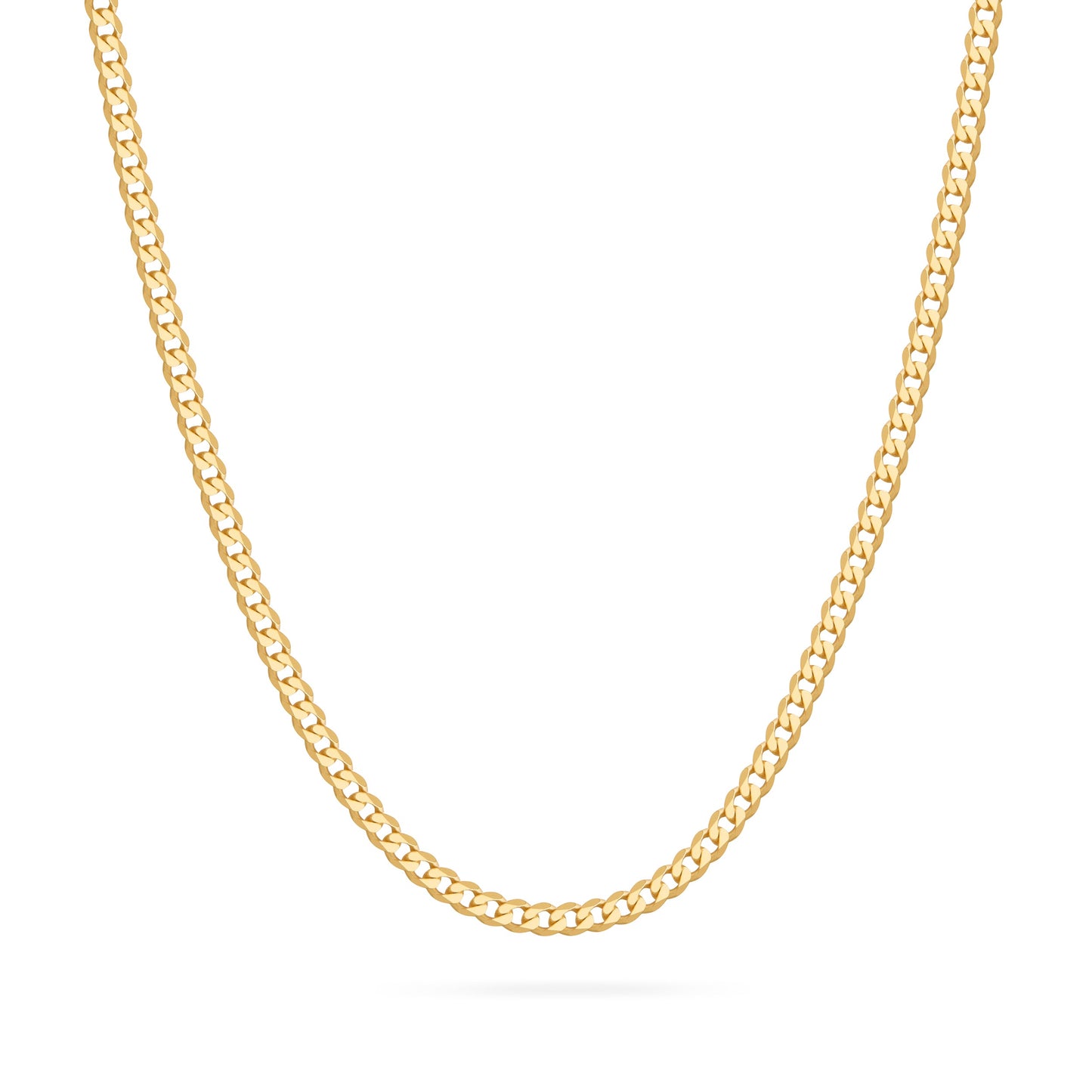 MONDO CATTOLICO ROMA Necklaces Gold-Plated Sterling Silver Thick Curb Chain Necklace