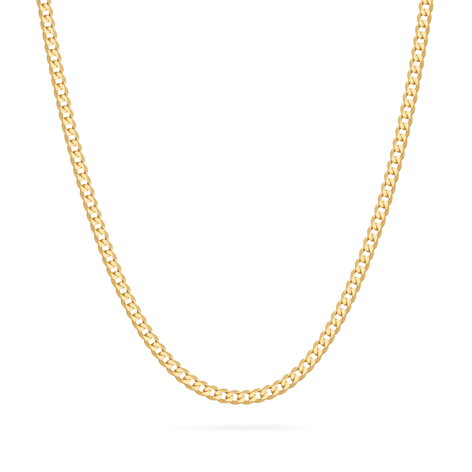 MONDO CATTOLICO ROMA Necklaces Gold-Plated Sterling Silver Thick Curb Chain Necklace