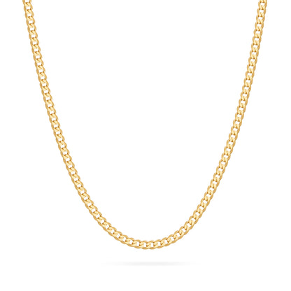 MONDO CATTOLICO ROMA Necklaces Gold-Plated Sterling Silver Thick Curb Chain Necklace
