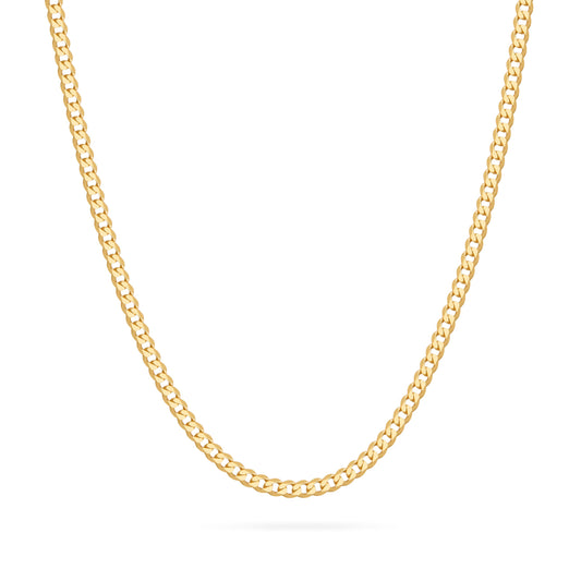 MONDO CATTOLICO ROMA Necklaces Gold-Plated Sterling Silver Thick Curb Chain Necklace