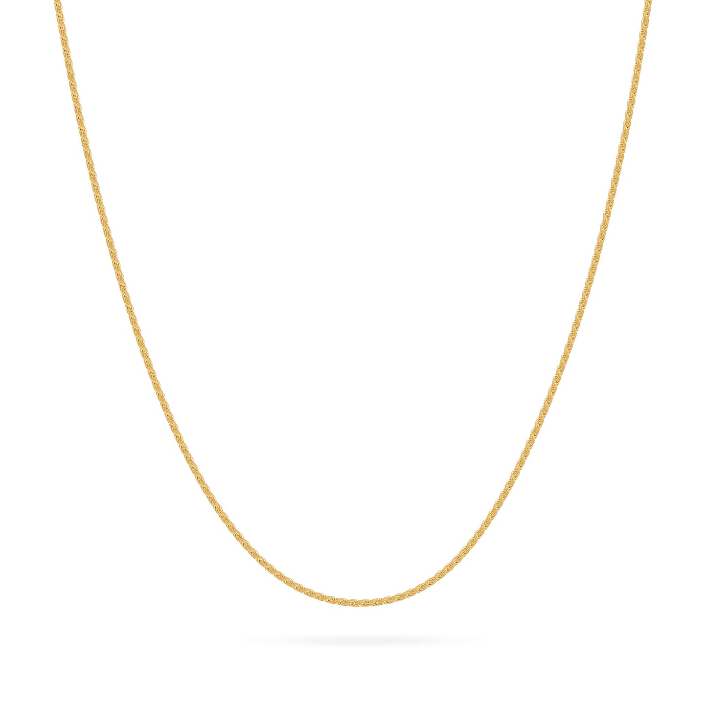 MONDO CATTOLICO ROMA Necklaces Gold-Plated Sterling Silver Thin Torchon Chain Necklace