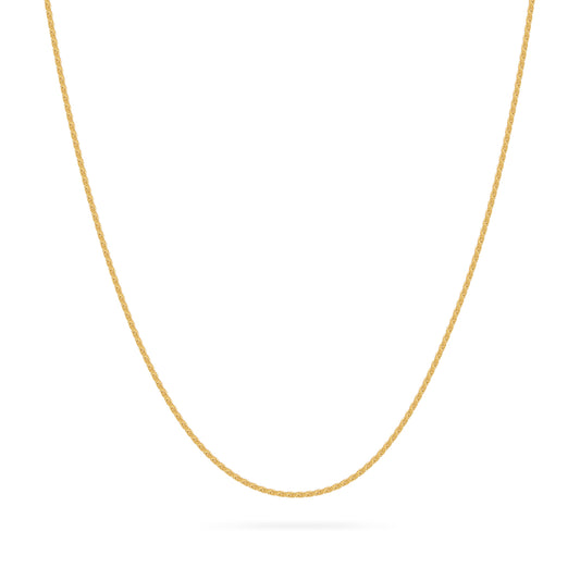 MONDO CATTOLICO ROMA Necklaces Gold-Plated Sterling Silver Thin Torchon Chain Necklace