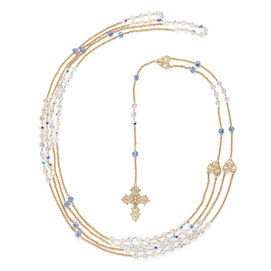 Needzo Set di rosario per matrimonio per lui e per lei, idee regalo cattoliche per coppie fidanzate e sposate, rosario per coppie di sposi, in scatola da regalo (52,1 cm, nero, bianco Needzo Set di rosario per matrimonio per lui e per lei, idee regalo cattoliche per coppie fidanzate e sposate, rosario per coppie di sposi, in scatola da regalo (52,1 cm, nero, bianco