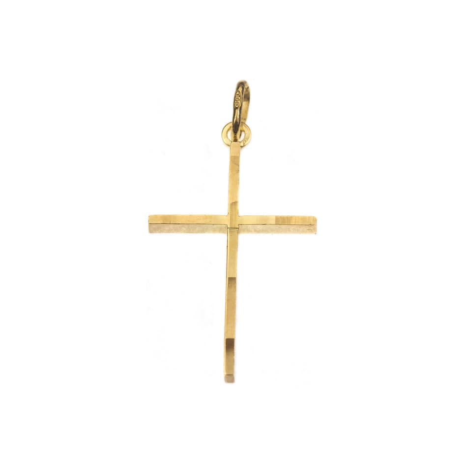 MONDO CATTOLICO Gold Plated Stylized Cross