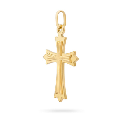 MONDO CATTOLICO ROMA 28 mm (1.10 in) Gold Plated Three Points Cross