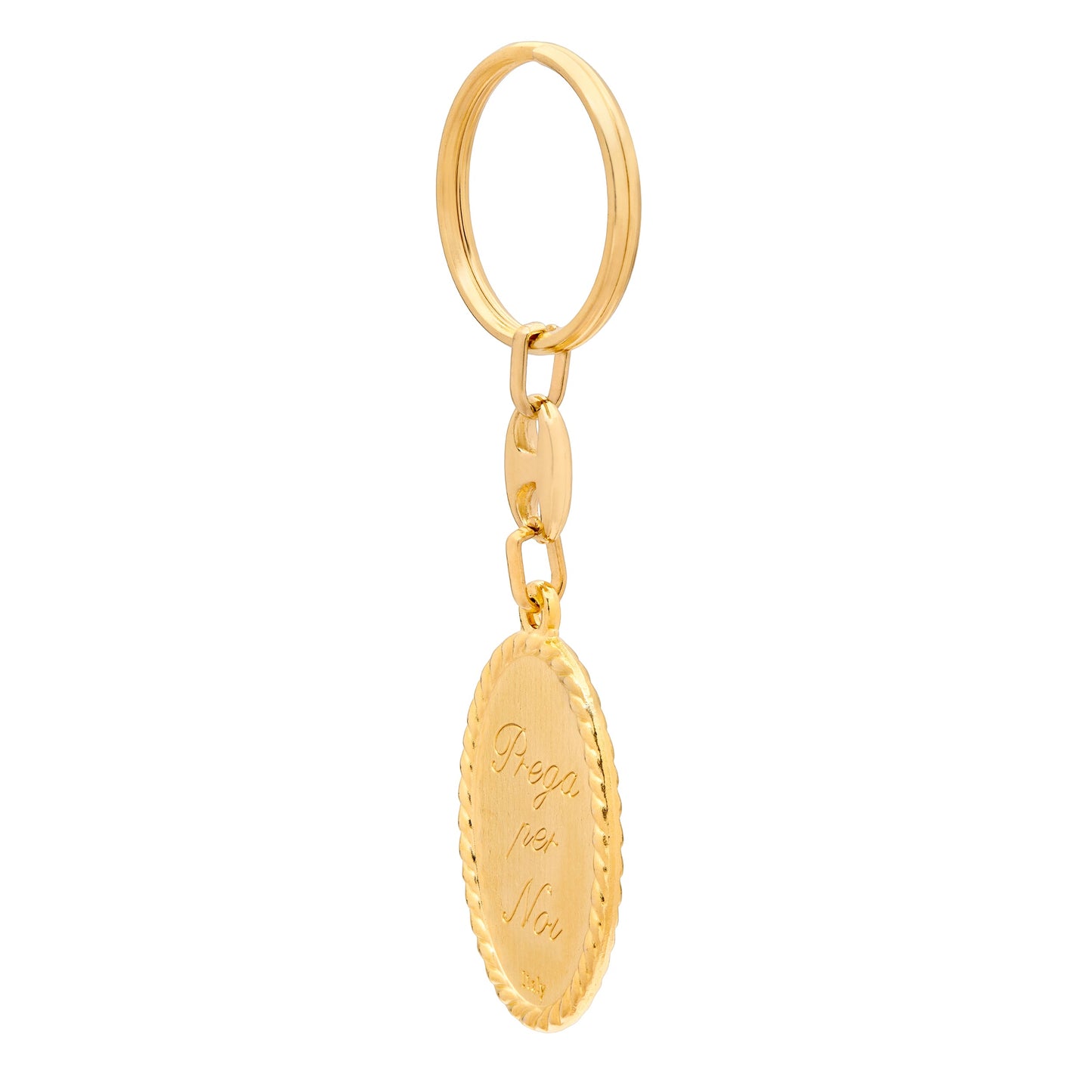 Mondo Cattolico Keychains Gold-Tone Metal Keychain Featuring Pope Leo XIV