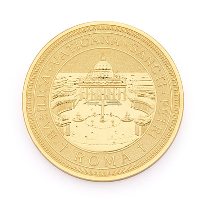 MONDO CATTOLICO ROMA Coin Gold-tone Pope Leo XIV Commemorative Coin – Exclusive Edition