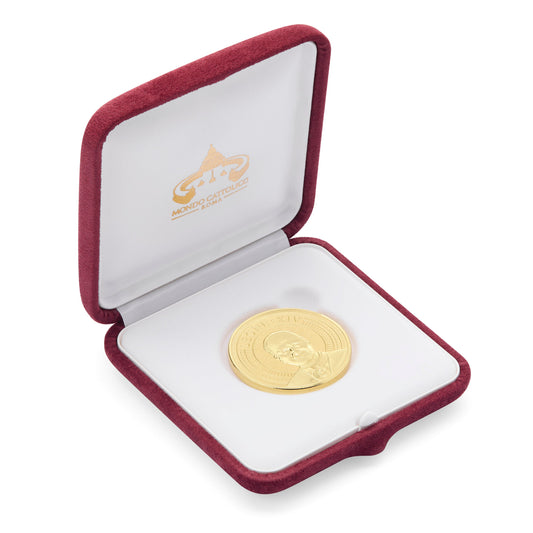 MONDO CATTOLICO ROMA Coin Gold-tone Pope Leo XIV Commemorative Coin – Exclusive Edition