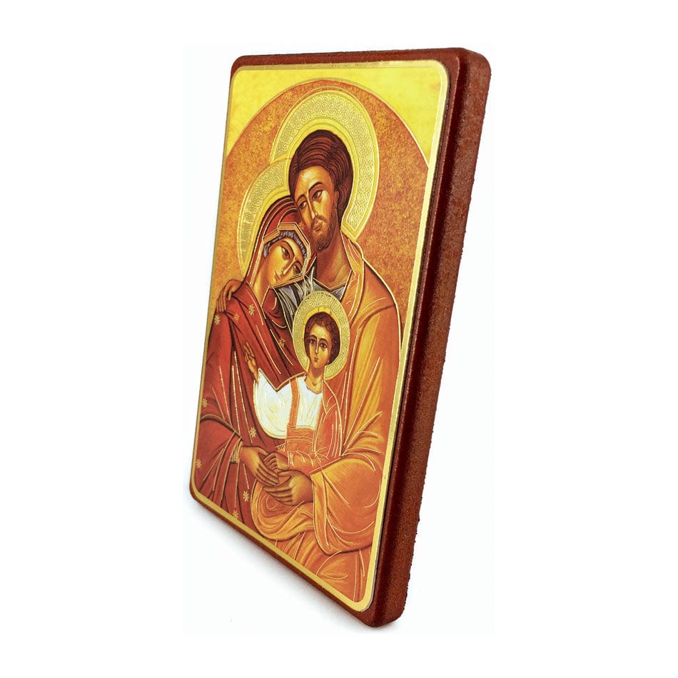 MONDO CATTOLICO Holy Family Wall Plaque in Wood
