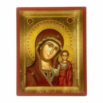 MONDO CATTOLICO Icon of Mother Mary of Kazan 7,48" x 5,90"