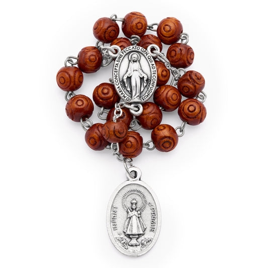 MONDO CATTOLICO ROMA Prayer Beads 18 cm (7 in) / 6 mm (0.23 in) Infant of Prague Devotional Rosary