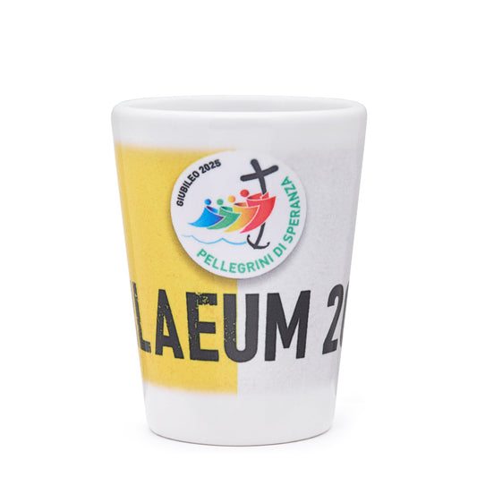 MONDO CATTOLICO ROMA Shot Glass 6.50 cm (2.56 in) Jubilee 2025 Ceramic Souvenir Shot Glass