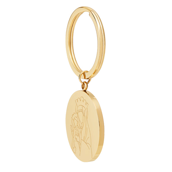 Jubilee 2025 Gold-tone Stainless Steel Keychain | MONDO CATTOLICO
