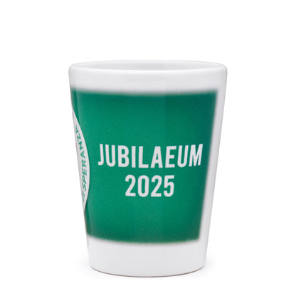 MONDO CATTOLICO ROMA Shot Glass 6.50 cm (2.56 in) Jubilee 2025 Green Ceramic Souvenir Shot Glass