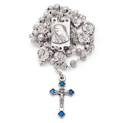 MONDO CATTOLICO Prayer Beads 37 cm (14.56 in) / 4 mm (0.15 in) Keepsake Case and Rosary of Our Lady of Lourdes