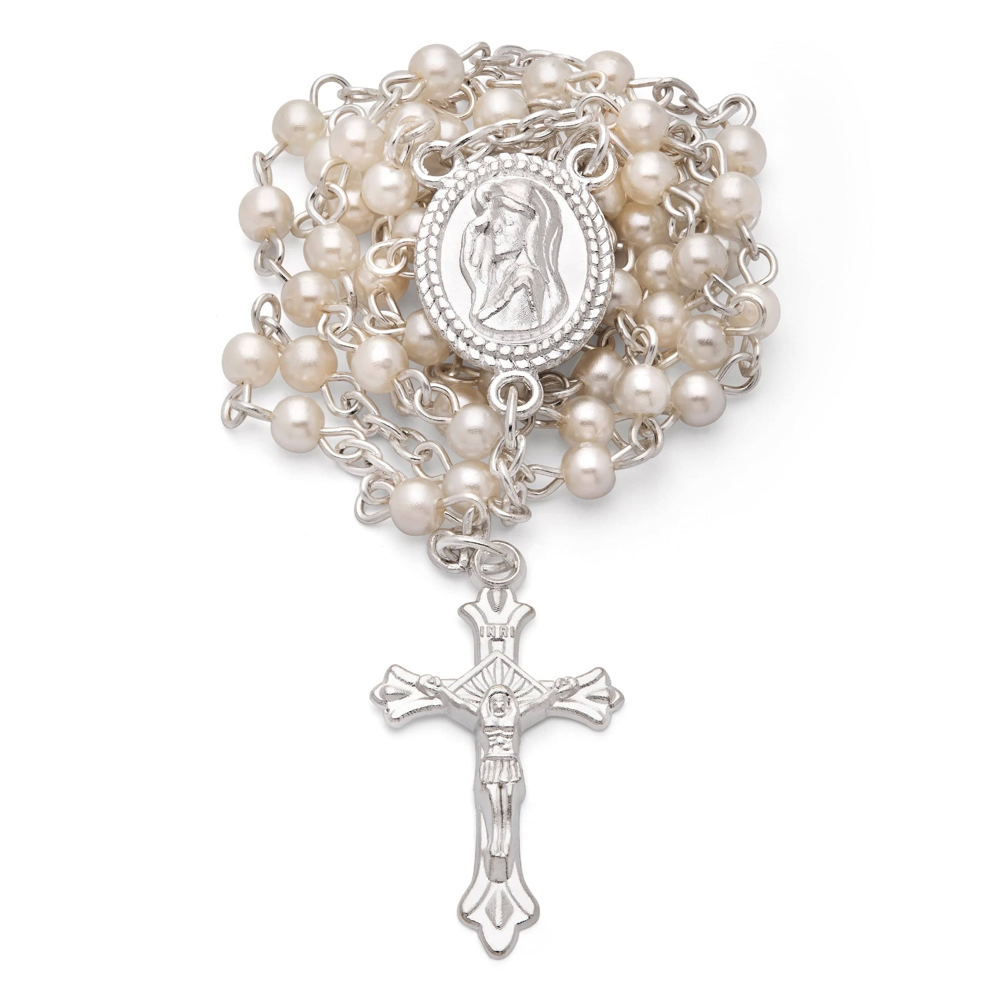 MONDO CATTOLICO Prayer Beads 40 cm (15.74 in) / 4 mm (0.15 in) Keepsake Case and Rosary of Saint John Paul II