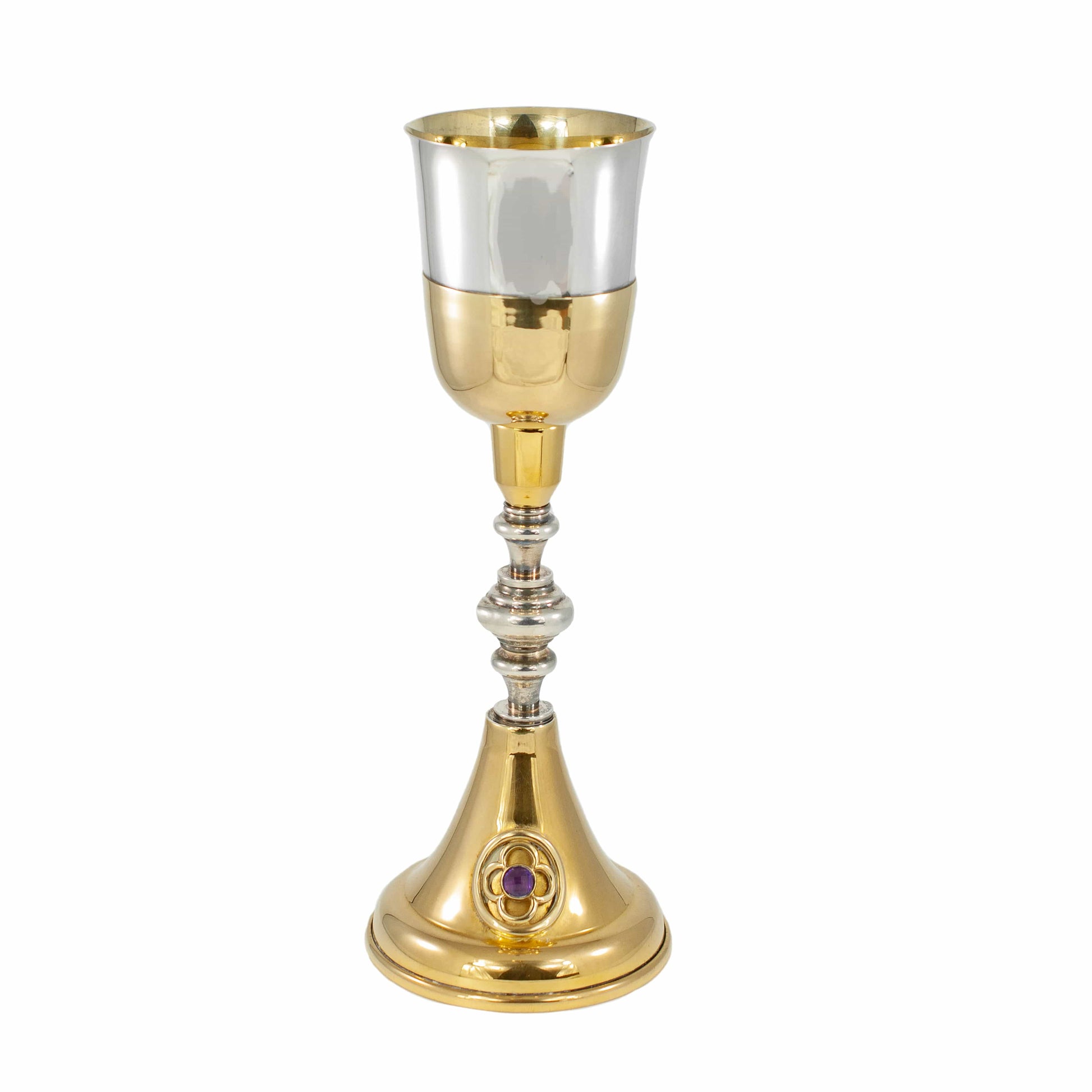 MONDO CATTOLICO Liturgical Chalice Bicolor Brass