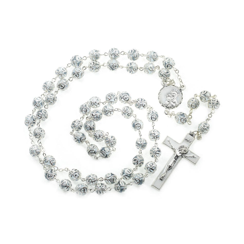 MONDO CATTOLICO Prayer Beads Mater Ecclesiae Rosary in capped beads