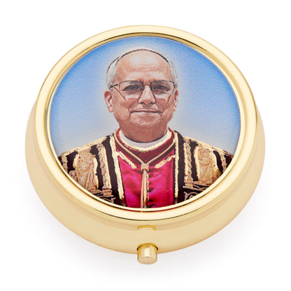 MONDO CATTOLICO ROMA Rosary Box 5 cm (1.97 in) / 40 cm (15.75 in) / 4 mm (0.16 in) Metal Pope Leo XIV Rosary Case with Multicolor Rosary