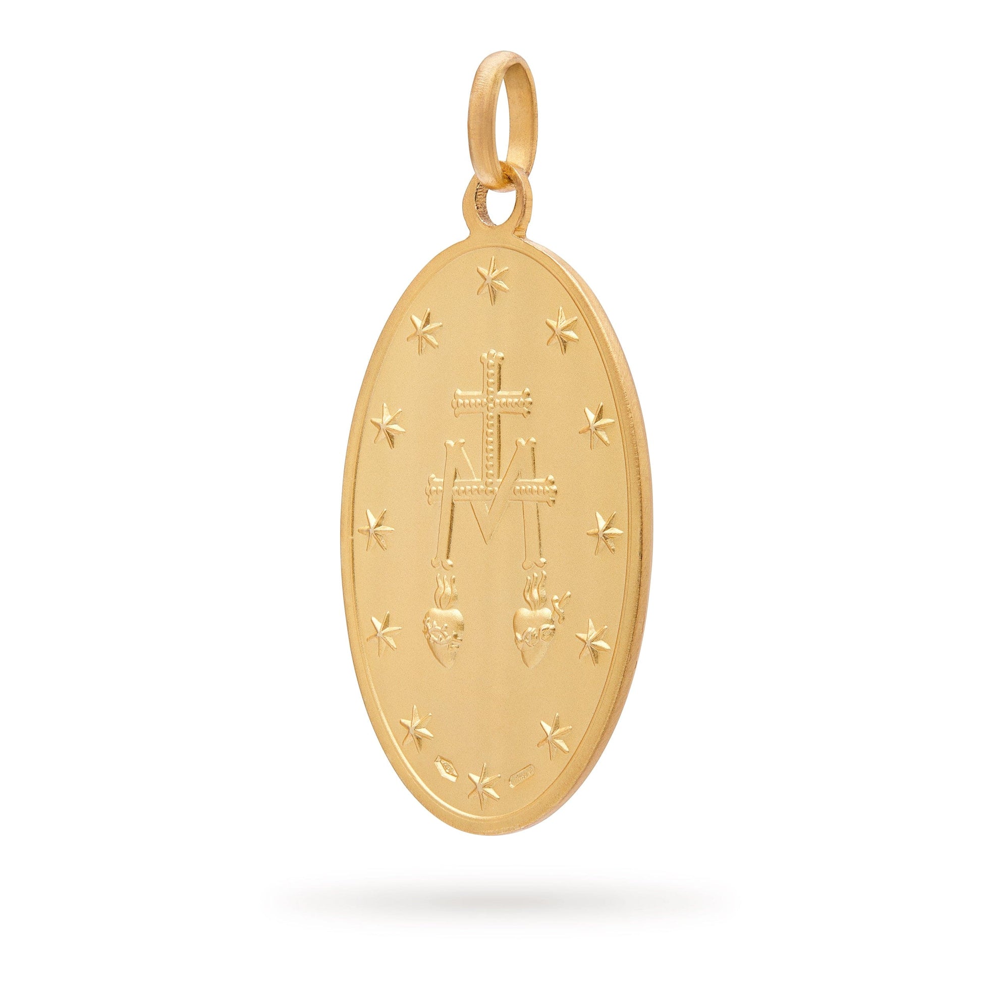 MONDO CATTOLICO Jewelry Miraculous Virgin Medal in Gold