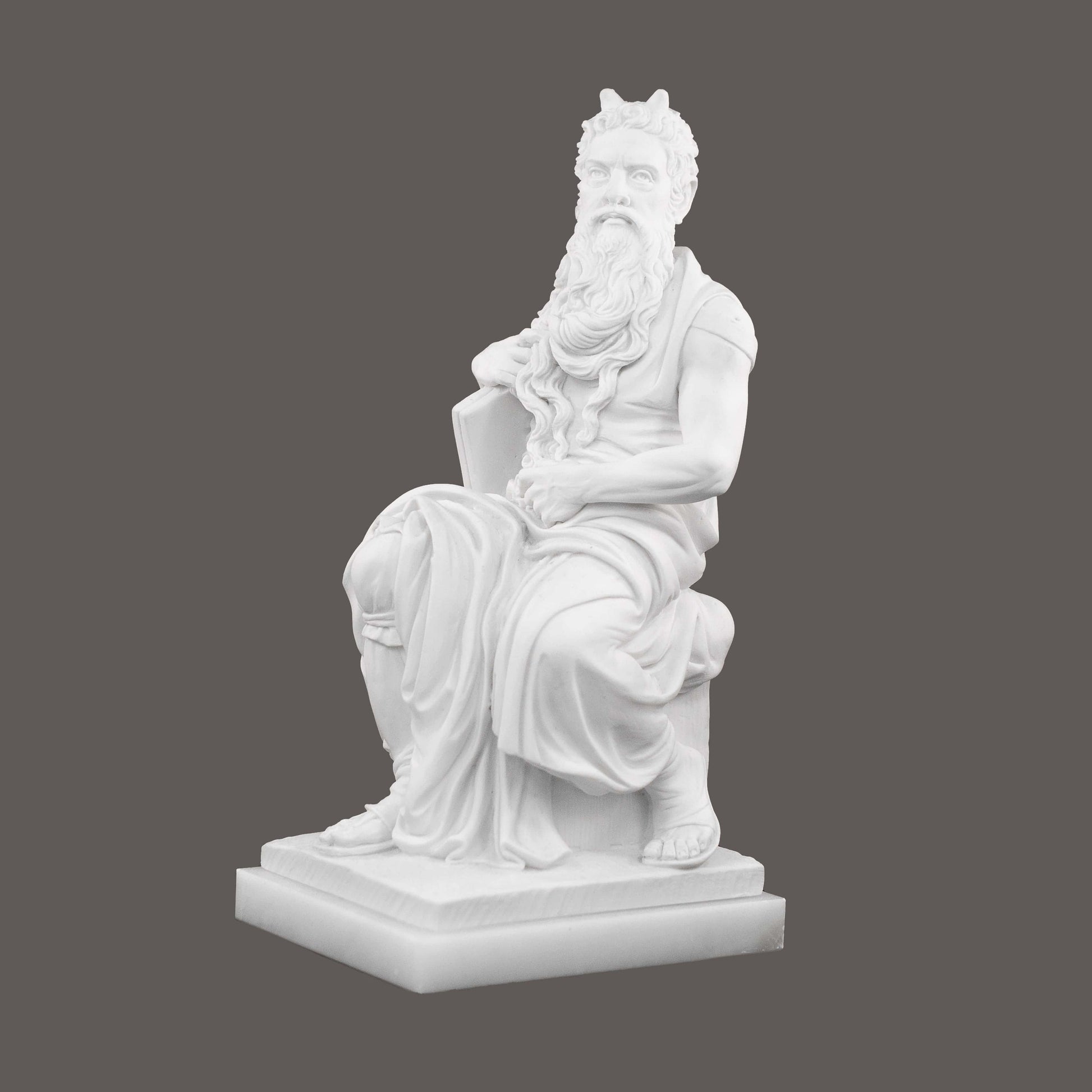 MONDO CATTOLICO 20 cm Moses of Michelangelo Marble Dust Statue