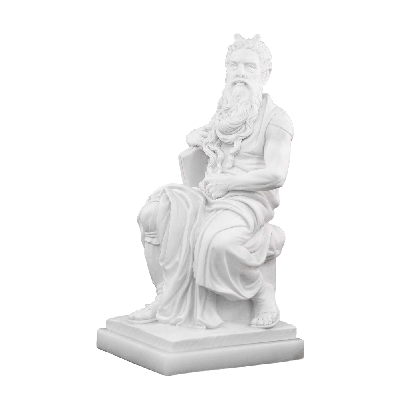 MONDO CATTOLICO 20 cm Moses of Michelangelo Marble Dust Statue