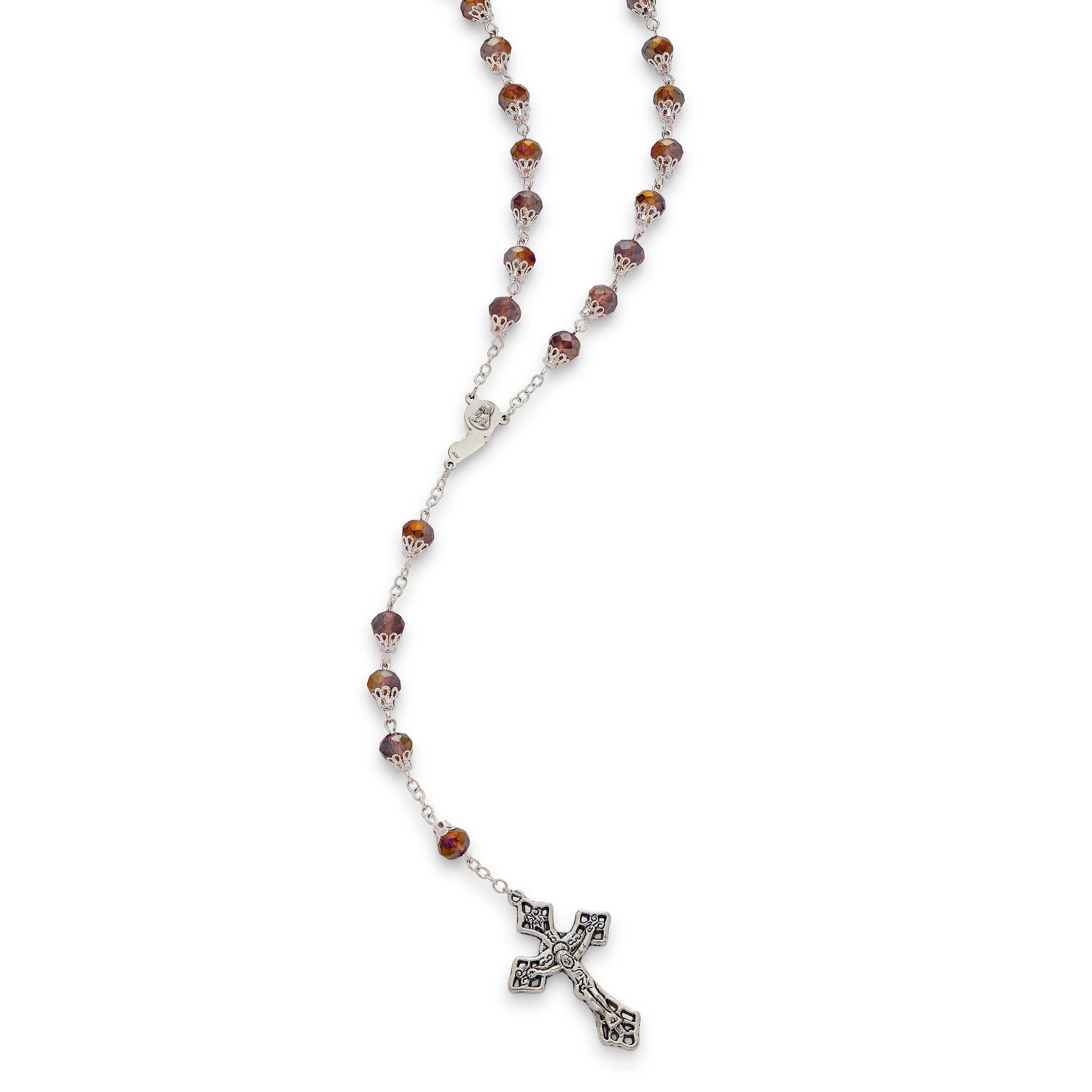 MONDO CATTOLICO ROMA Prayer Beads Mother Mary with Child Rosary in Hot Air Balloon Beads