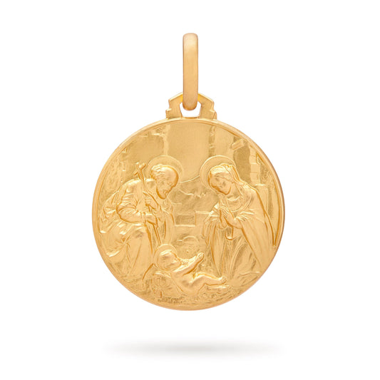 MONDO CATTOLICO Jewelry 18 mm (0.70 in) Nativity Gold Medal