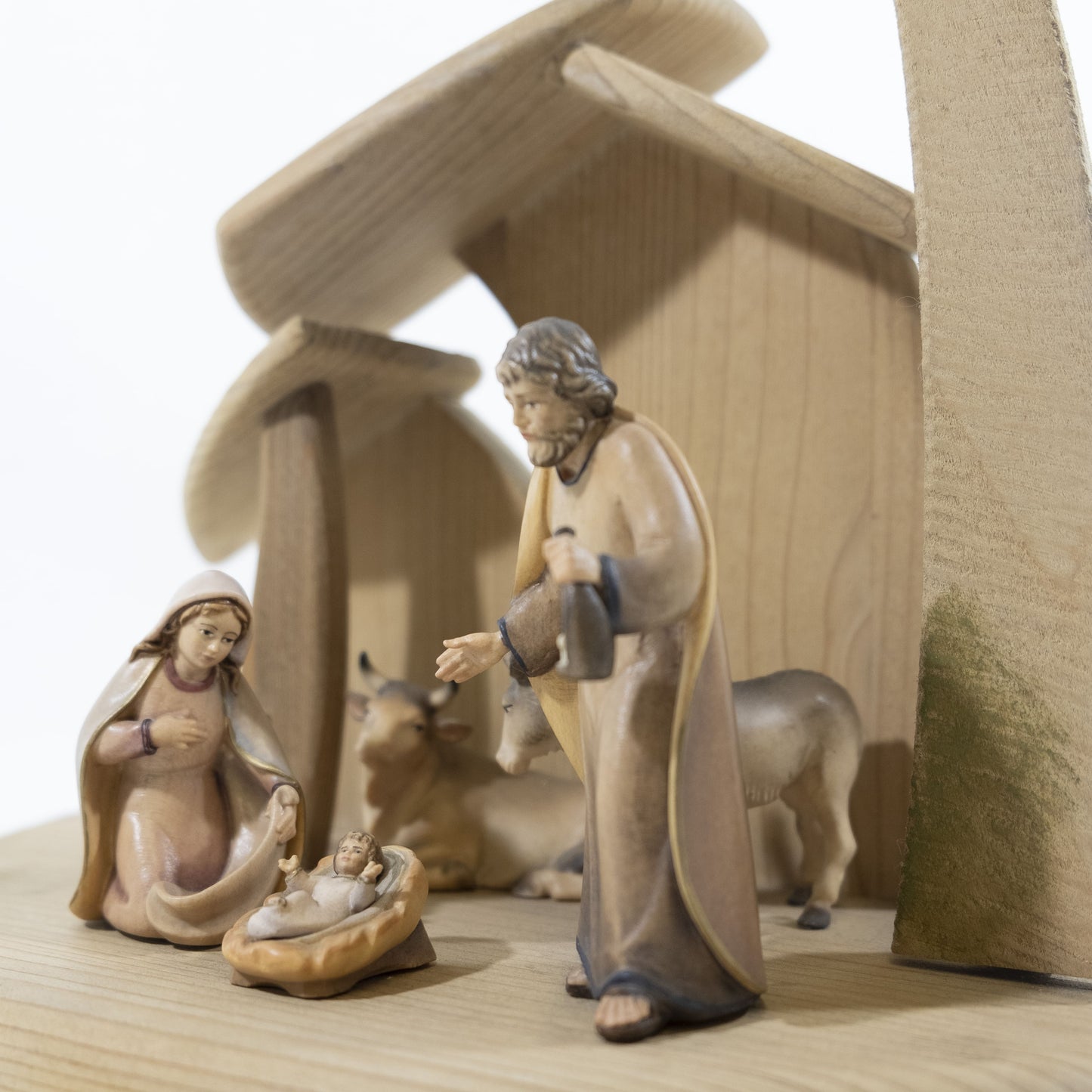 MONDO CATTOLICO Nativity Set 5pcs Colored Wood