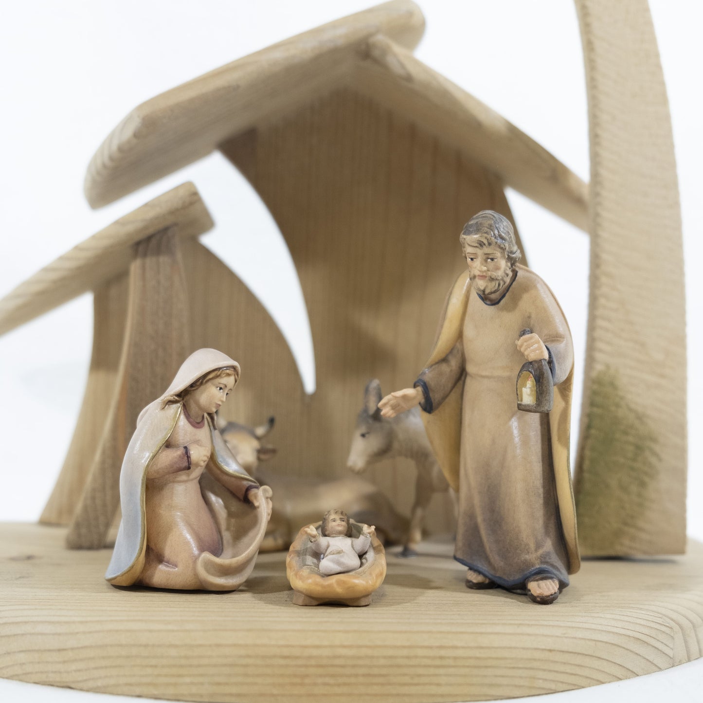 MONDO CATTOLICO Nativity Set 5pcs Colored Wood